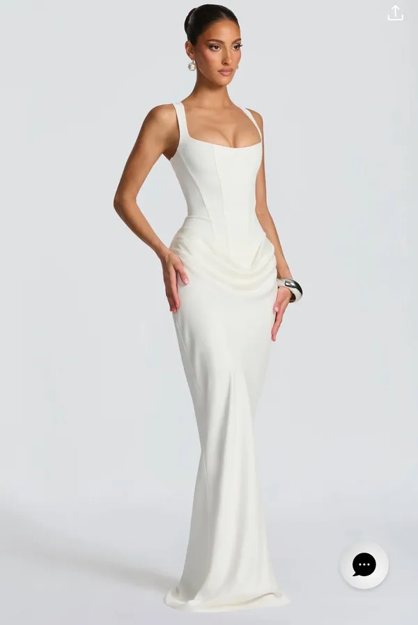Babyboo Cornelia White Maxi Dress - Image 5