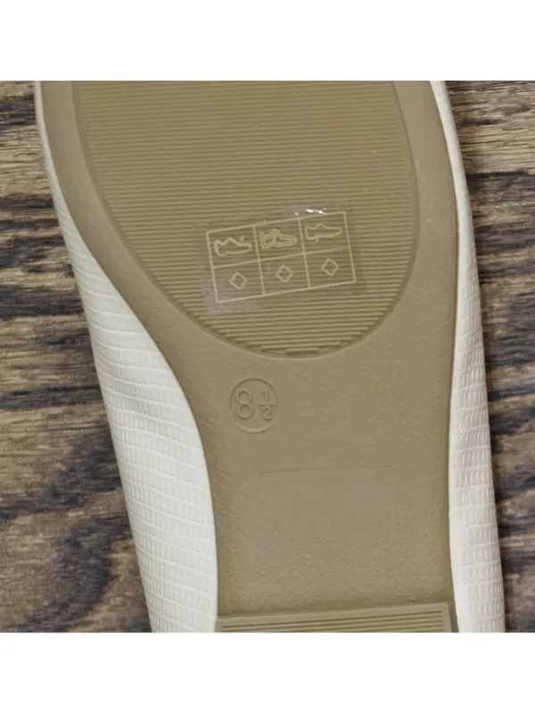 NWT Journee Collection Square Toe Slip-On Block Heel Ivory Off White 8.5W - Image 12