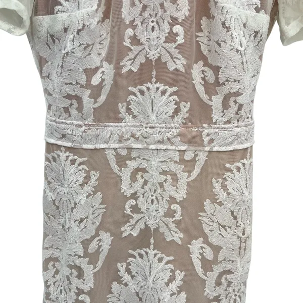 For Love & Lemons San Marcos Mini Dress Lace Ivory White Size‎ Medium - Image 6
