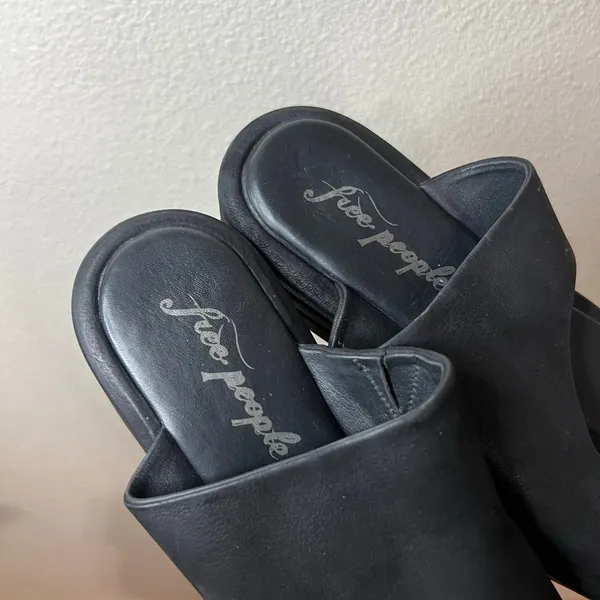 Free People FP Hayes Flatform Platform Sandals in black WOMENS 39 - Image 5