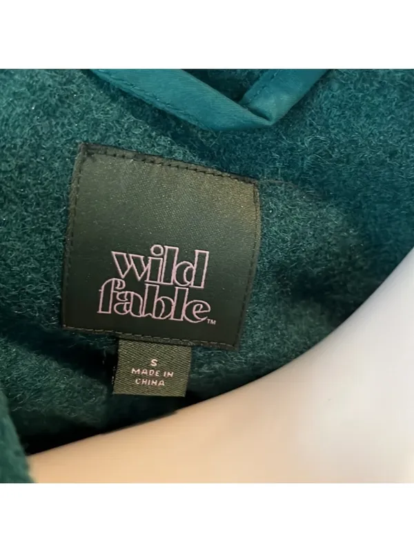 Wild Fable jewel tone/dark teal green shacket S - Image 3