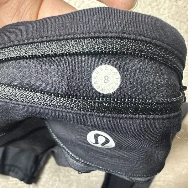 Women's Lululemon 8 Speed Up Right Weathered‎ Grey Athletic Leggings Pockets - Image 6