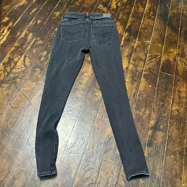 American Eagle distressed black 2 long jegging jeans - Image 2