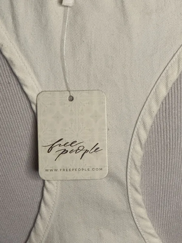 NWT Free People ivory cotton racerback babydoll swing mini dress Size Medium - Image 7