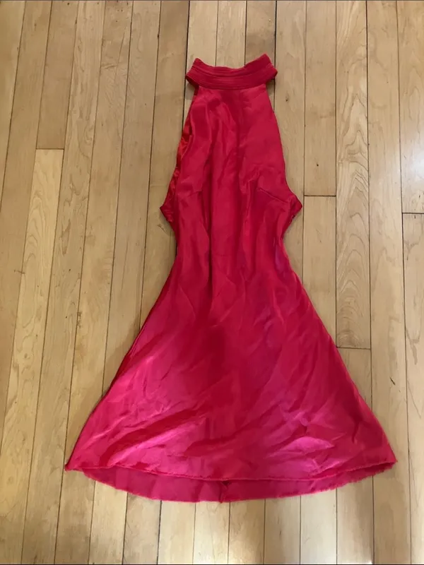 Meshki Claire Red Sleeveless Satin Dress Altered Mini Size XS - Image 10