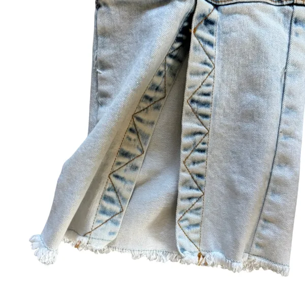 Akira Cargo Denim Flare Jeans Size 11 29 Acid‎ Wash Baddie Streetwear - Image 2