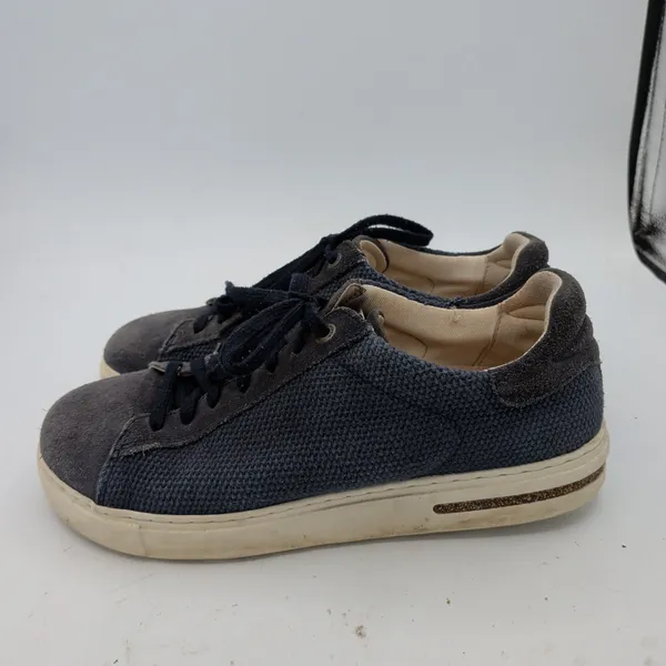 Birkenstock Bend Low Navy Blue Suede Textile Sneakers Womens 38 L7 M5 - Image 2