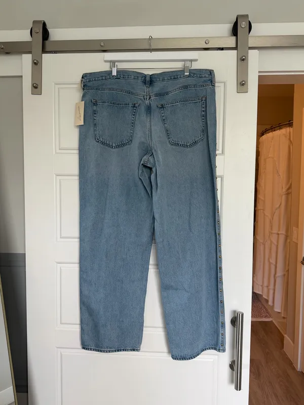 Universal Threads Jeans Gold Studs Wide Leg - Image 2