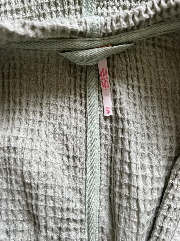 Free People Waffle Knit Hoodie Thermal - Image 2