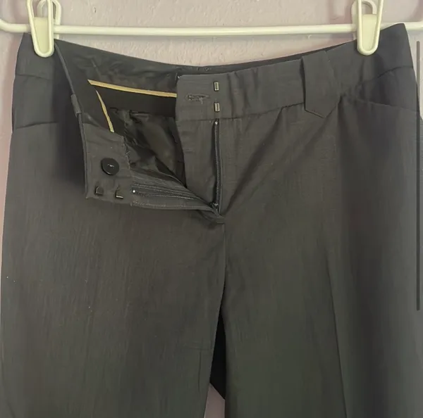 Express Charcoal Mid/Low-Rise Slacks - Image 2