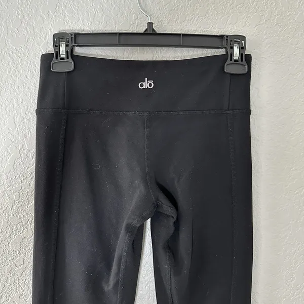 Alo Yoga Mid Waisted Moto Leggings Black‎ Size XS - Image 6