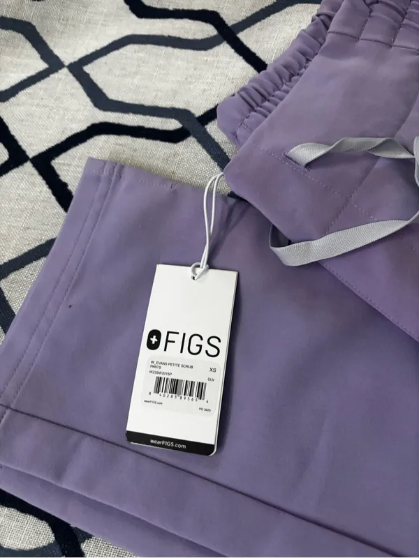 Figs Lavender Dew Evans Skinny scrub pant NWT size XS - Image 2