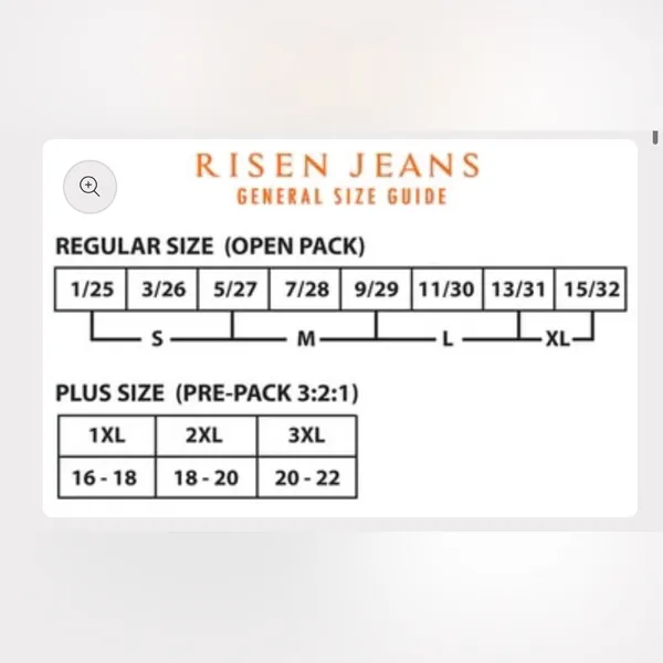 RISEN Jeans High Rise Wide Leg Button Fly Dark Wash Denim Size 2X 18 / 20 NWT - Image 12