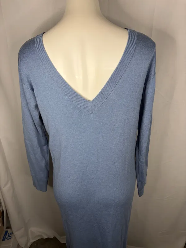 The Drop Light Blue Sweater Dress - Image 2