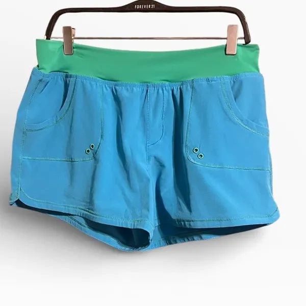 Prana‎ Millie Boardshort in Vivid Blue and Green Size Large - Image 3