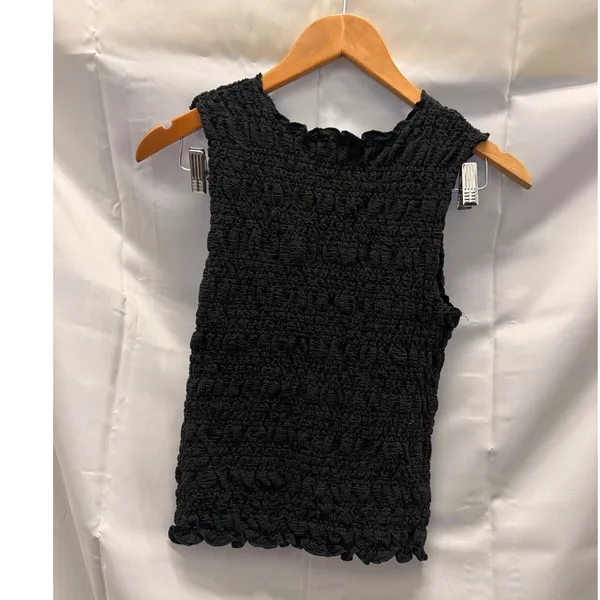 Comune Smock Sleeveless Top Black Small Casual Street Minimalist‎ - Image 2