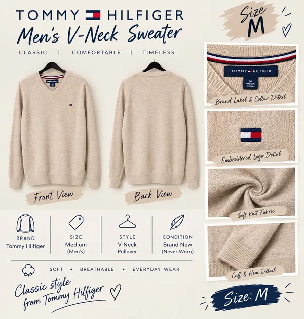 Tommy Hilfiger Sweater V-Neck - Image 2