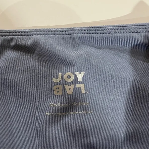 Joy Lab Light Blue High Rise‎ Perforated Cropped Leggings Size M - Image 7