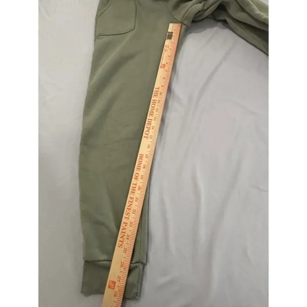 Olive +‎ Oak Sage Green Fleece Joggers Sweatpants Pockets Womens Medium - Image 9