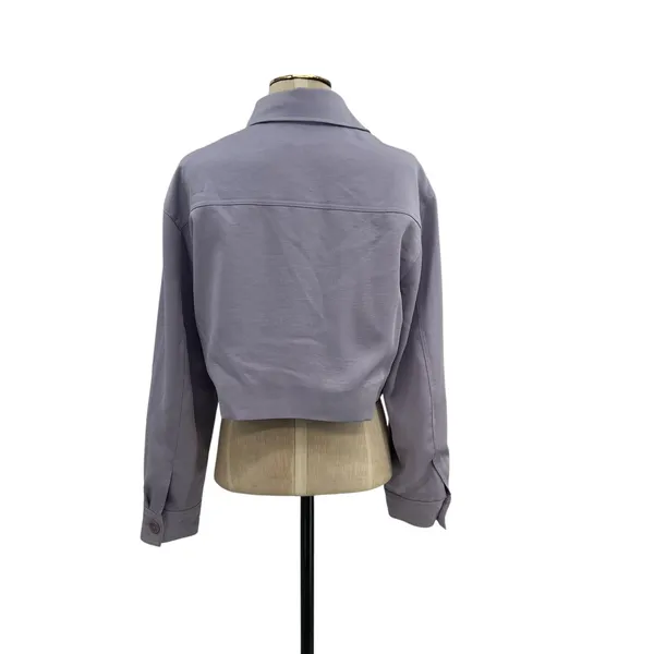 Aritzia Wilfred‎ Little Cropped Jacket Lavish Lavender Purple Size Medium - Image 8
