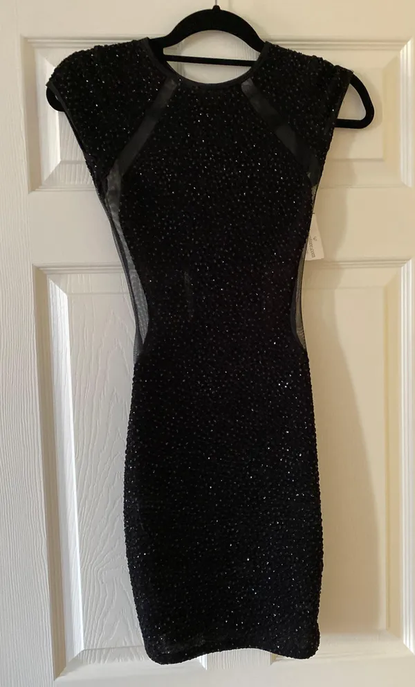 Windsor Black Sparkly Dress - Image 3