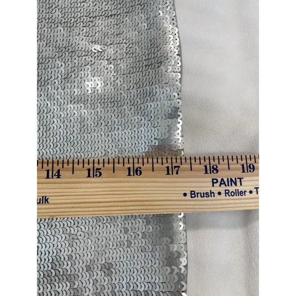 Future Collective silver sequin short skirt Size 2X. - Image 10