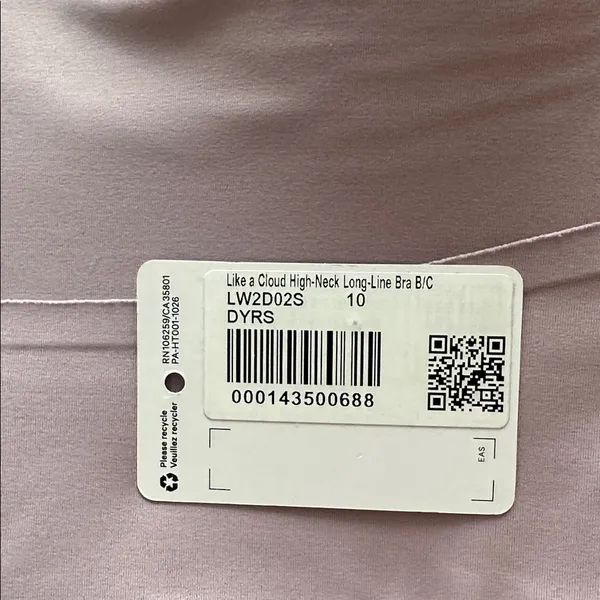 Lululemon Like A Cloud High Neck Longline, Dusty Rose - Image 5