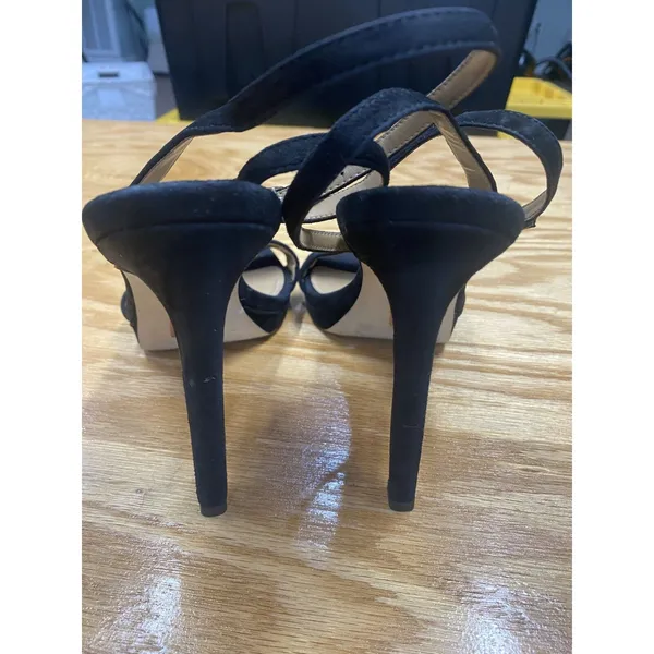 Sam Edelman Orchid Pumps Women's Size 7 Black Suede Preppy Stiletto Heels S60 - Image 4