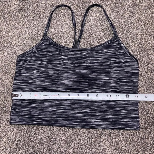 Aerie black and gray marbled sports cropped tank in a S - Image 4