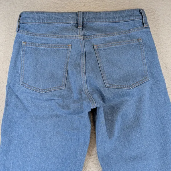 Denim Forum Aritzia Joni Straight Leg Jeans True Super Light Blue 28 129296 - Image 8