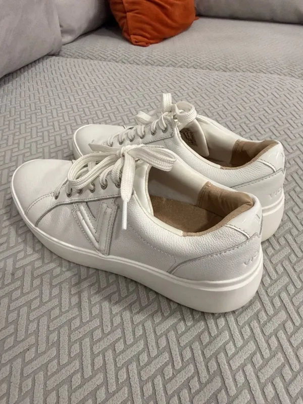 Vionic Womens Kearny Lace Up Casual & Fashion White Leather Sneakers Size 7.5 - Image 5