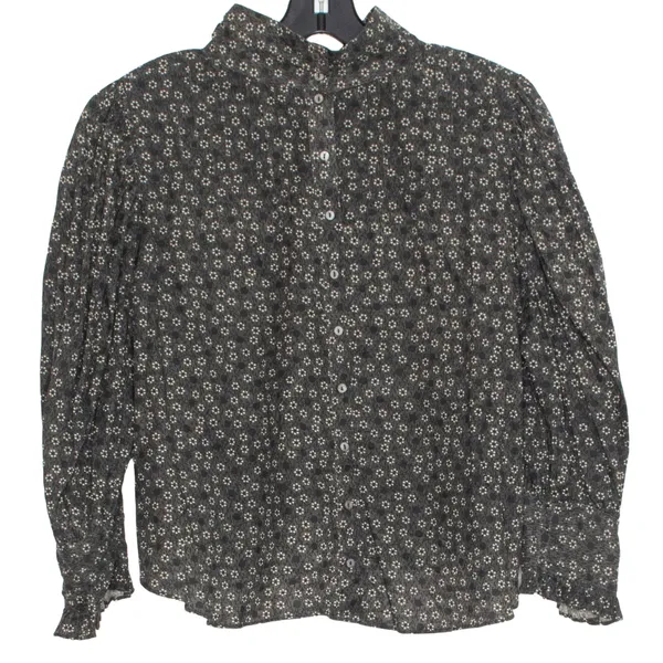 LoveShackFancy Top Cottage Academia Romantic Prairie Button Back Floral Medium - Image 7