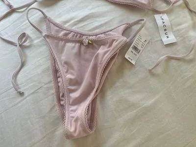 PacSun Eco Purple Daisy Tank Bikini Top & bottom set XS/S - Image 6