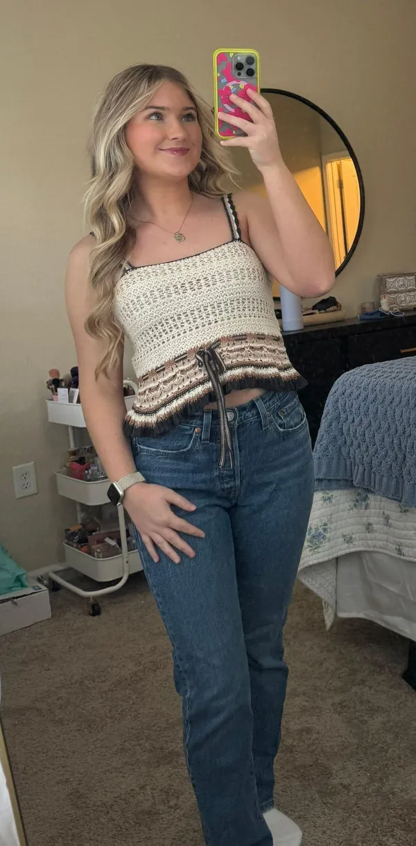 American Eagle Crochet Top - Image 3