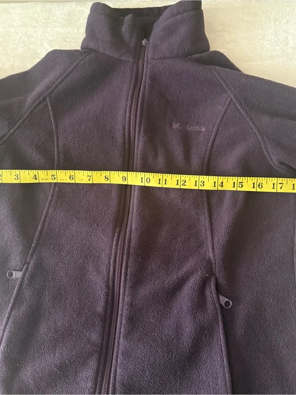 Columbia Women's Benton Springs Full Zip Fleece Jacket in Dark Purple Sz M - Image 6