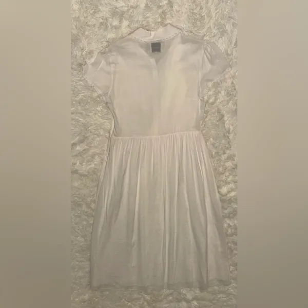 NWOT Reformation Ula in White Midi Sleeveless Collared Dress Size 10 - Image 7