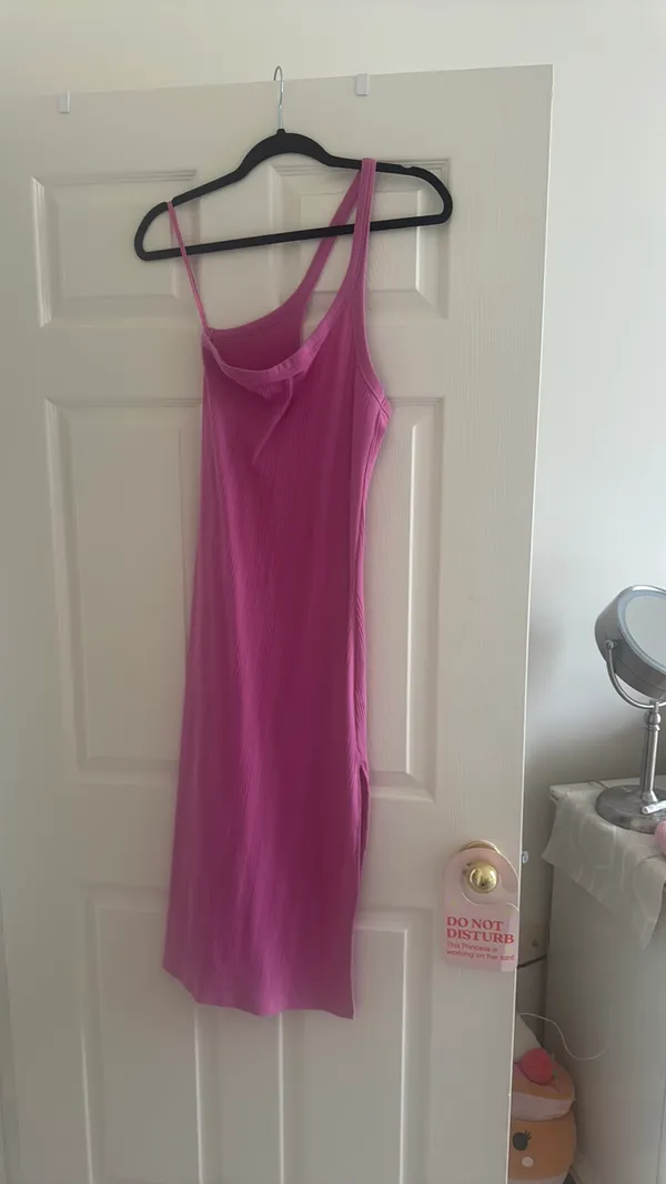 Aerie One-Shoulder Midi Ribbed Dress - Image 2