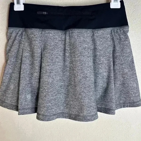 Lululemon Pace Rival Skirt (Regular) No Panels 13" Heather Lux W8A81R size 2 - Image 3