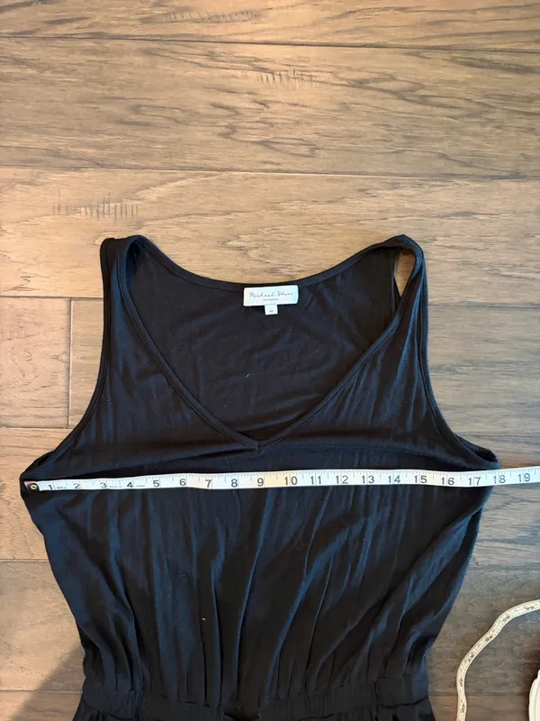 Michael Stars V-Neck Wide Leg Jumpsuit Sz M - Image 6
