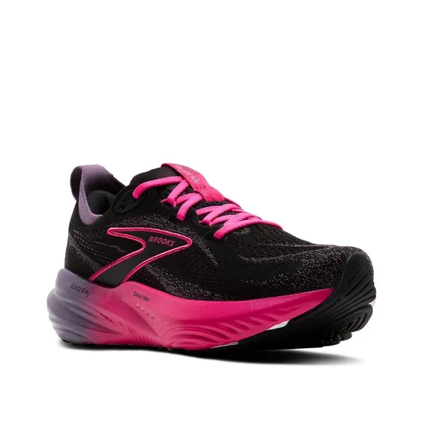 Brooks Womens Glycerin 22 Shoes Black Montana Fuschia Size 6 NWB No Lid - Image 2