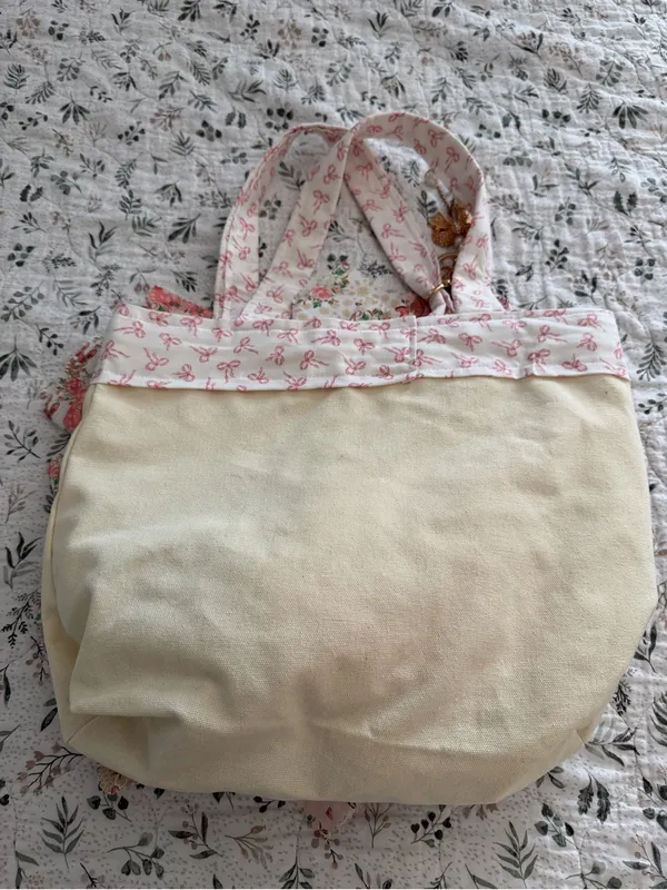 Handmade Bag With Handkerchief “Dance” Lover Tote Canvas Bag - Image 6