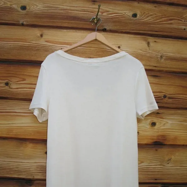 NWT Barefoot Dreams Malibu Organic Cotton T Shirt Midi Dress - Image 7