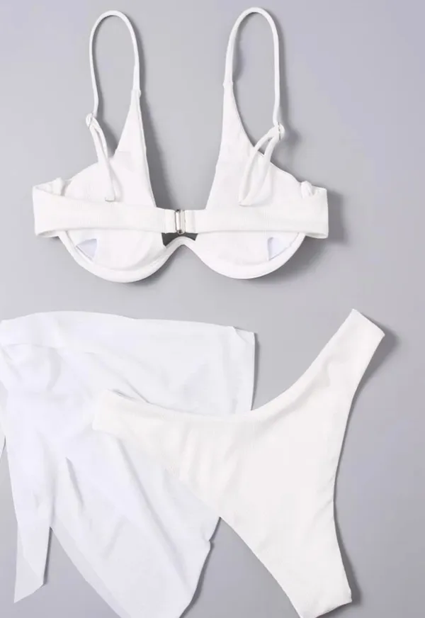 Sexy White Ribbed Push - Image 3