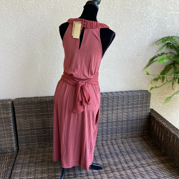 To the Max!‎ Womens Dress Size Small Rust Open Front Halter Knit Pockets NEW - Image 6