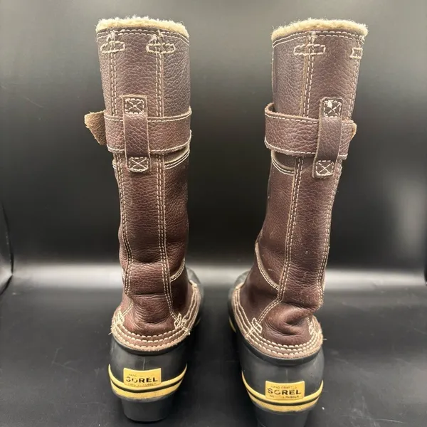 Sorel Women's Winter Fancy Tall II Boots Fleece Lined Rubber Soul‎ Size 6.5 - Image 5