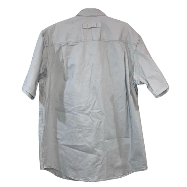 Duluth Trading Co Work Shirt Large‎ Tall Button Front Utility Shirt - Image 3