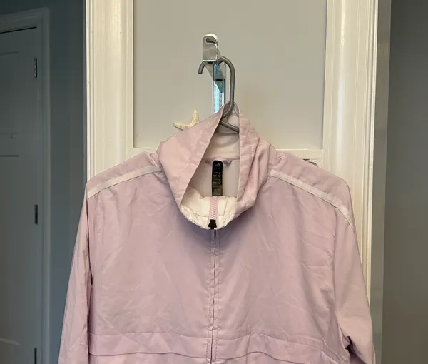 Adidas Sz M Lilac Purple Jacket Windbreaker W White Stripes & Logo - Image 2