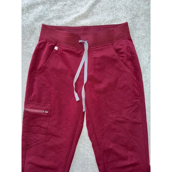 Figs Zamora Jogger Scrub Pants Graphite Red Size XSmall‎ - Image 2
