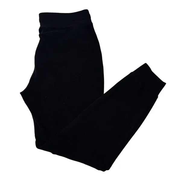 Marc New York Black Ribbed Joggers Small Clean Girl Athleisure - Image 6
