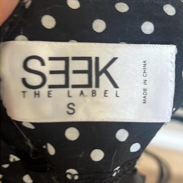 Seek the label polka dot black bra top - Image 5